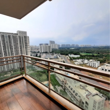 Balcony in 3 BHK Apartment at DLF Park Place, Sector 54 – for Rent