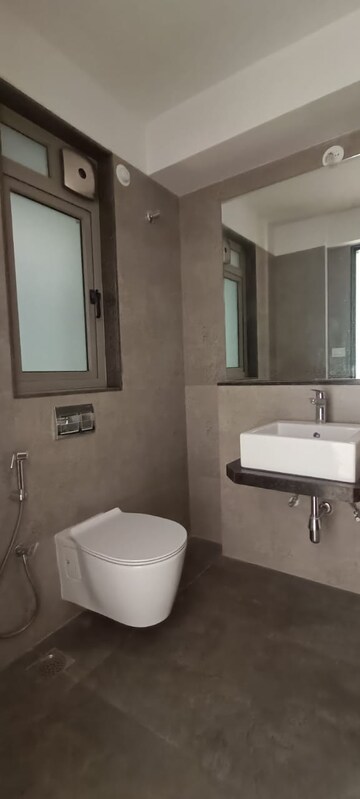 Bathroom in 3 BHK Apartment at Adani Western Heights Sky Apartments, Andheri West – for Rent