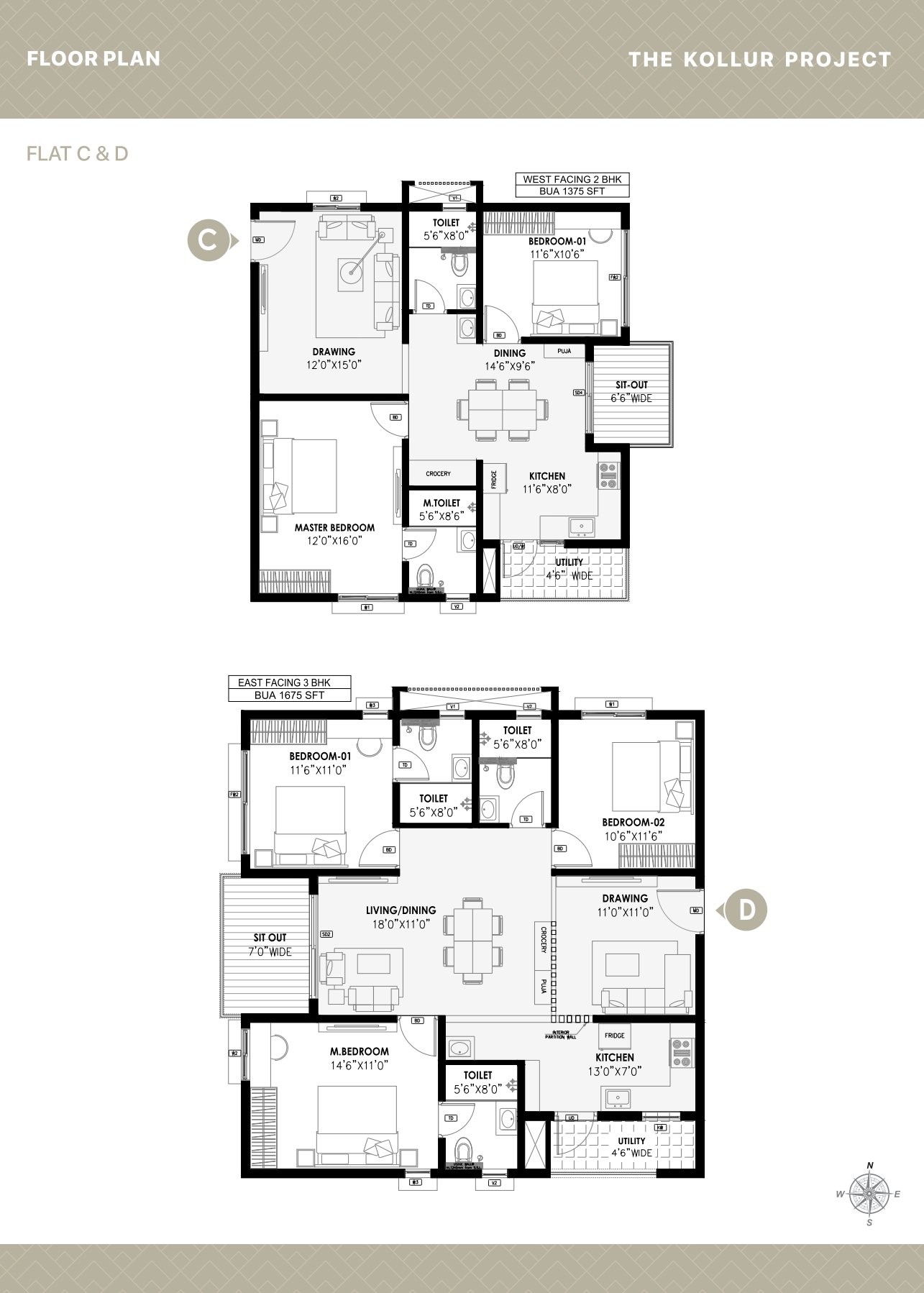 2 BHK Apartment For Resale in Kollur Gated Community Kollur Hyderabad  6151741