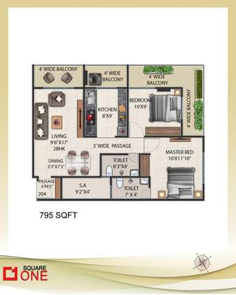 2 BHK Apartment For Resale in Six Square One Ambernath Thane 6199884