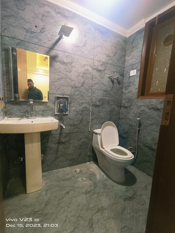 Bathroom in 3 BHK Builder Floor at Chattarpur – for Sale