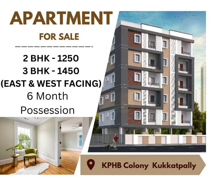 2 Bedroom 1250 Sq.Ft. Apartment in Kphb Hyderabad