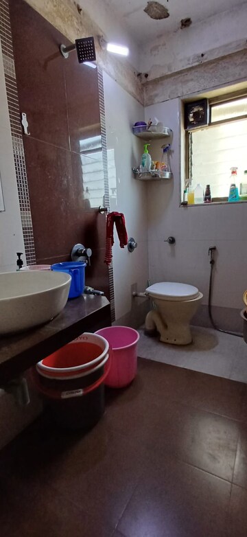 Bathroom in 2 BHK Apartment at Kharigaon – for Rent