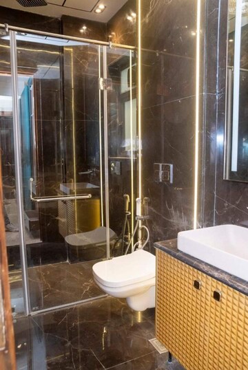 Bathroom in 2 BHK Apartment at Kharigaon – for Rent