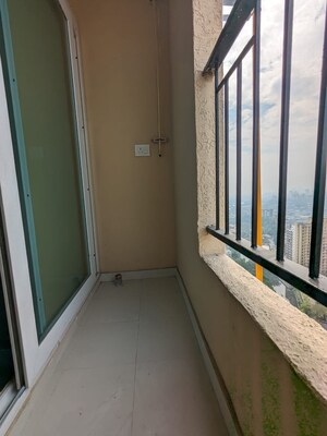 Balcony in 2 BHK Apartment at Rustomjee Urbania, Majiwada – for Rent