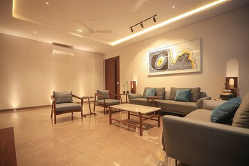 Living Room in 3 BHK Apartment at Althan – for Sale