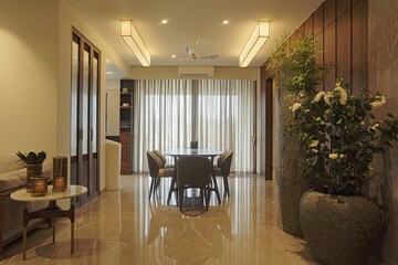 Living Room in 3 BHK Apartment at Vesu – for Sale