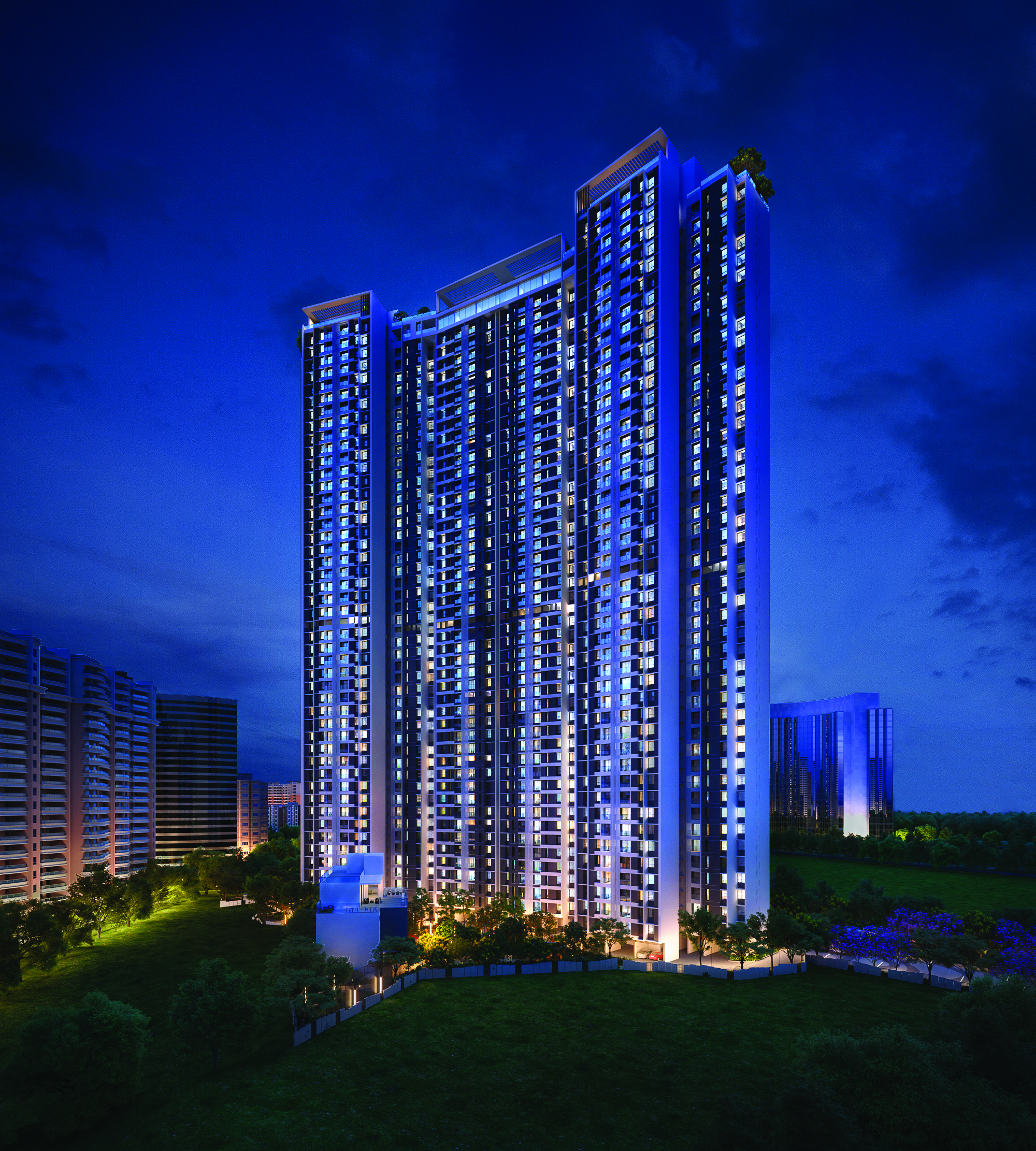 3 BHK + Pooja Room,Servant Room Apartment For Sale in Rustomjee La Vie