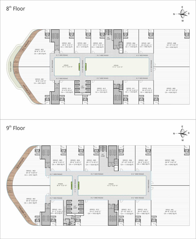 Floor Plan, surat dumas road Commercial Office Space 1200 Sq.Ft. In Surat Dumas Road Surat 6254346