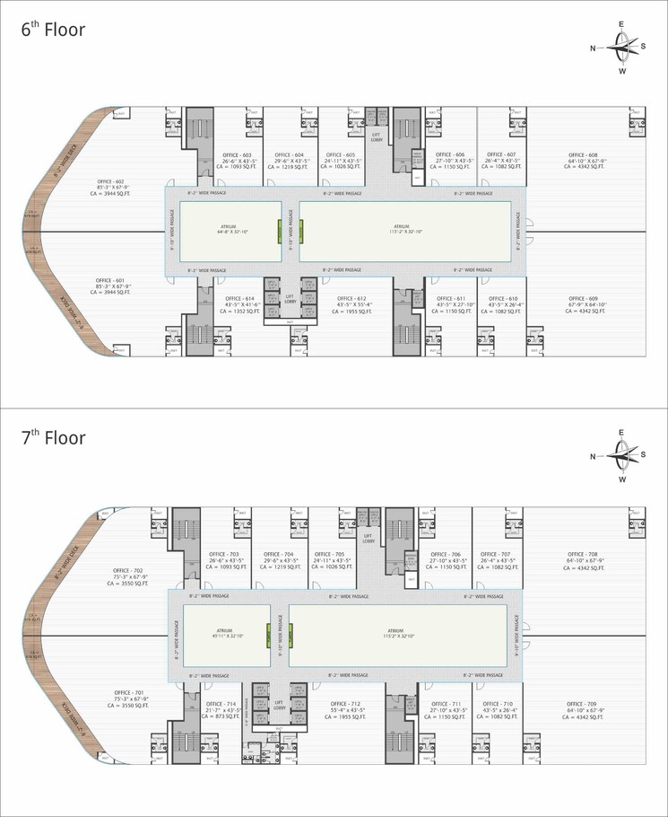 Floor Plan, surat dumas road Commercial Office Space 1200 Sq.Ft. In Surat Dumas Road Surat 6254346