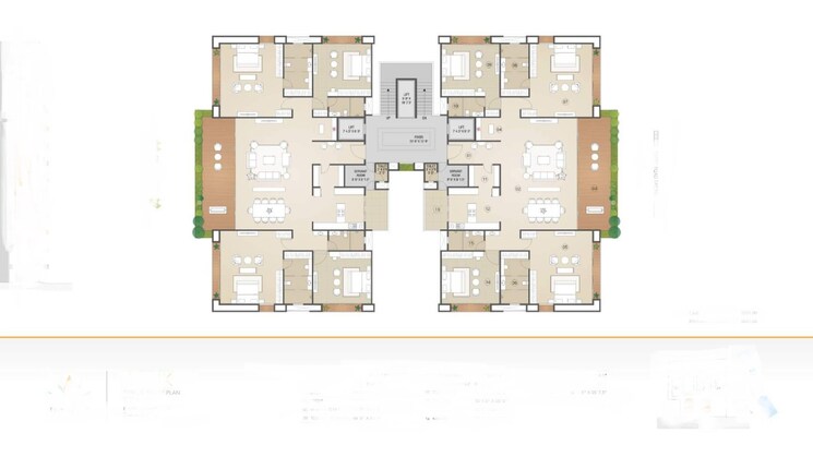 Floor Plan, piplod 5 Bedroom 6923 Sq.Ft. Apartment In Piplod Surat 6255904
