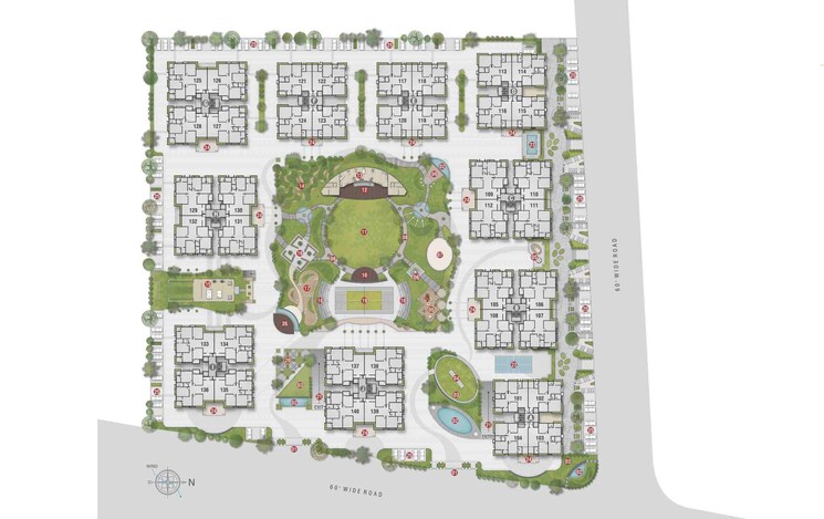 Master Plan, vesu 4 Bedroom 2885 Sq.Ft. Apartment In Vesu Surat 6255945