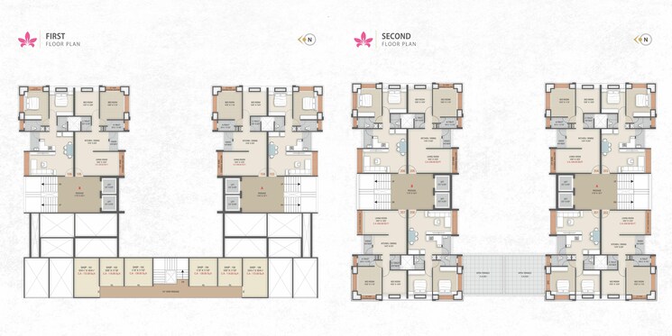 Floor Plan, piplod 2 Bedroom 1154 Sq.Ft. Apartment In Piplod Surat 6258622
