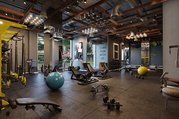 Gym in 3 BHK Apartment at Vesu – for Sale