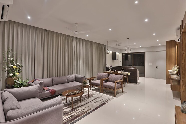 Living Room, vesu 3 Bedroom 2350 Sq.Ft. Apartment In Vesu Surat 6259787