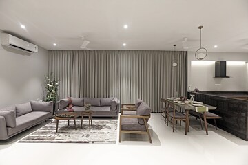 Living Room in 3 BHK Apartment at Vesu – for Sale