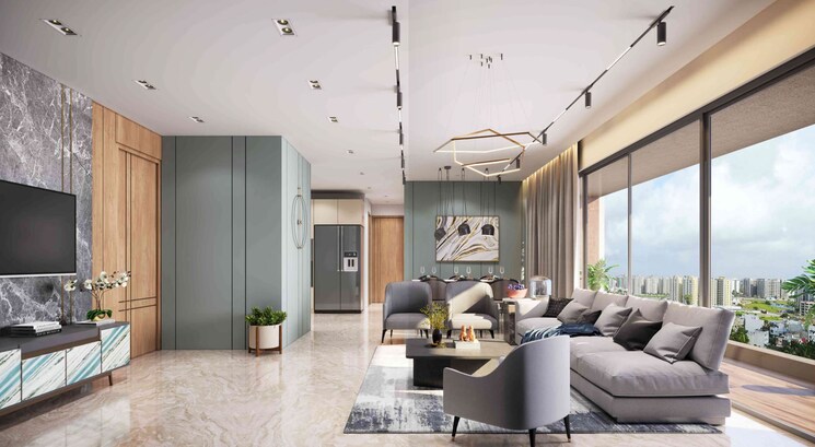 Living Room, althan 4 Bedroom 2753 Sq.Ft. Apartment In Althan Surat 6259834