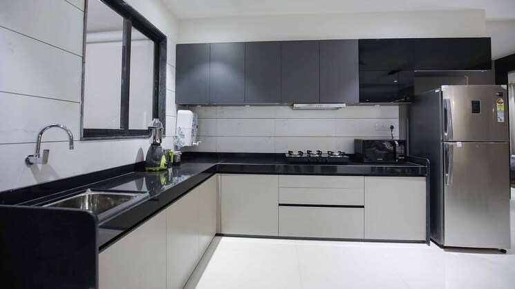 Kitchen, dumas 3 Bedroom 1890 Sq.Ft. Apartment In Dumas Surat 6263430