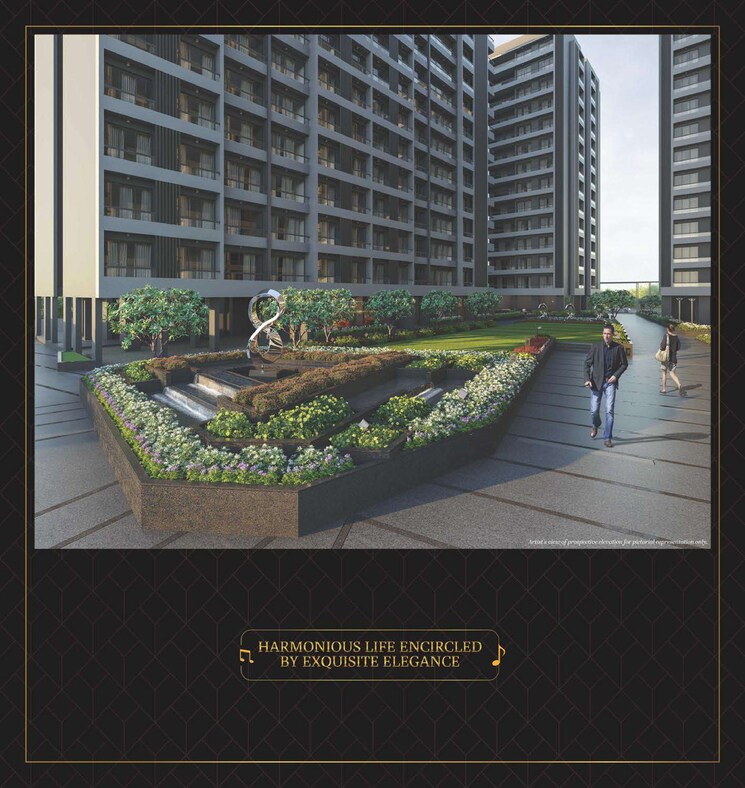 Exterior View, vesu 3 Bedroom 2018 Sq.Ft. Apartment In Vesu Surat 6264538