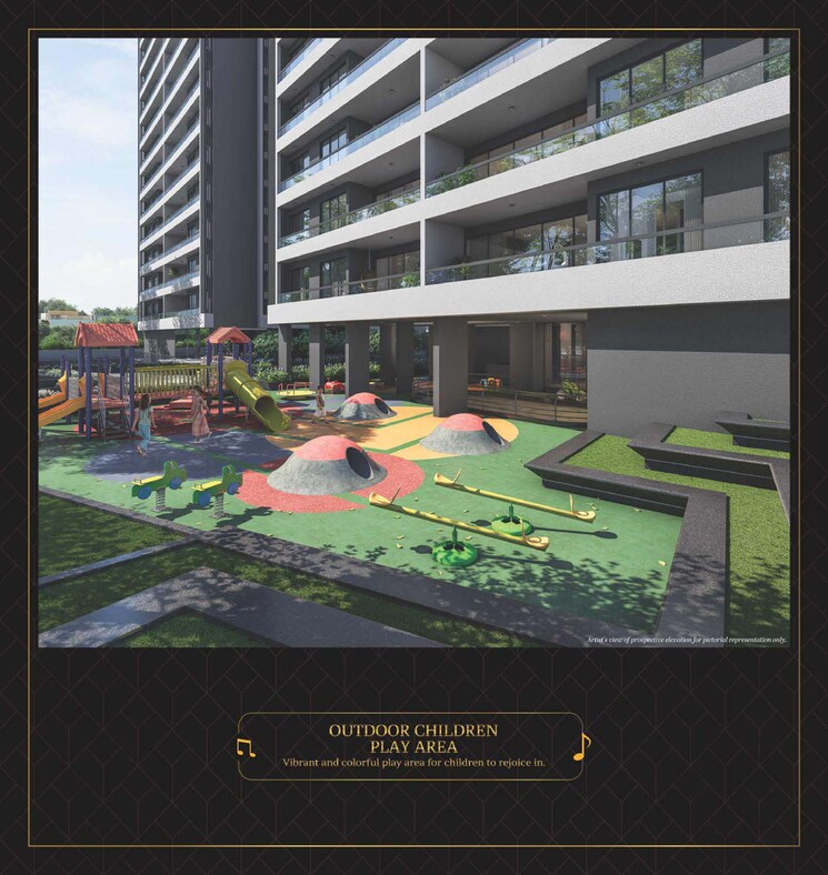 Exterior View, vesu 3 Bedroom 2018 Sq.Ft. Apartment In Vesu Surat 6264538