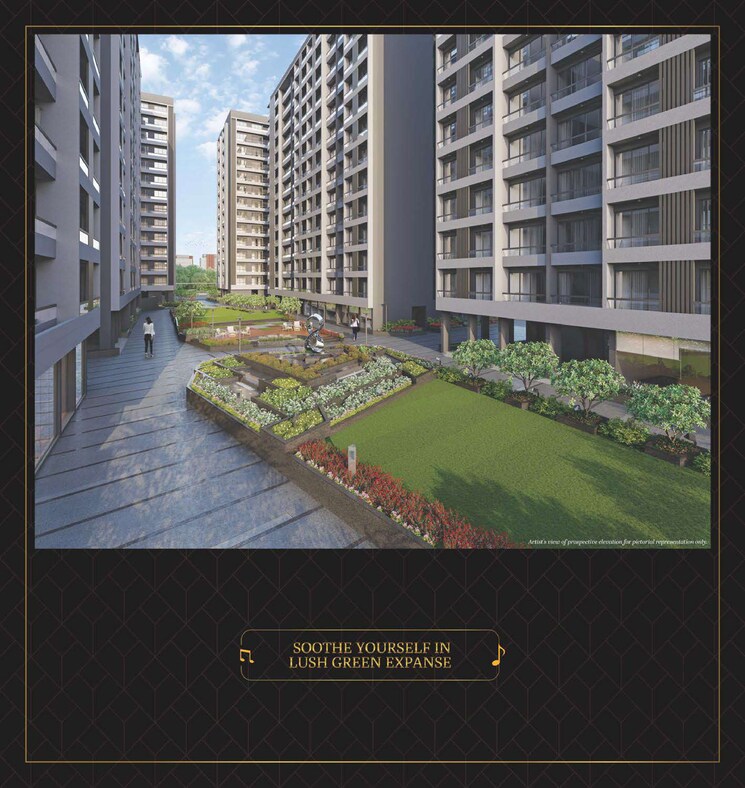 Exterior View, vesu 3 Bedroom 2018 Sq.Ft. Apartment In Vesu Surat 6264538