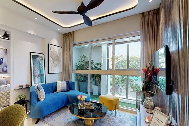 Living Room, dosti-desire 2 Bedroom 726 Sq.Ft. Apartment In Brahmand Thane 6255466