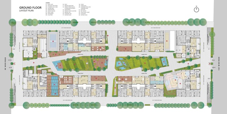 Master Plan, vesu 2 Bedroom 2000 Sq.Ft. Apartment In Vesu Surat 6269344