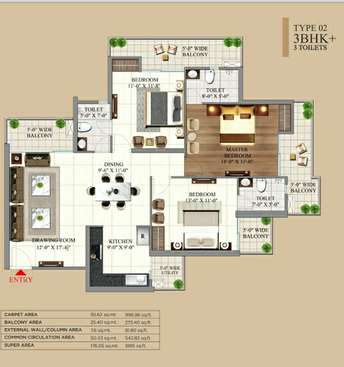 3 BHK Apartment For Resale in Nh 24 Ghaziabad 6271529