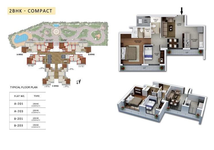 Floor Plan, rdp-shanti-luxuria 1 Bedroom 473 Sq.Ft. Apartment In Sil Phata Thane 6274934