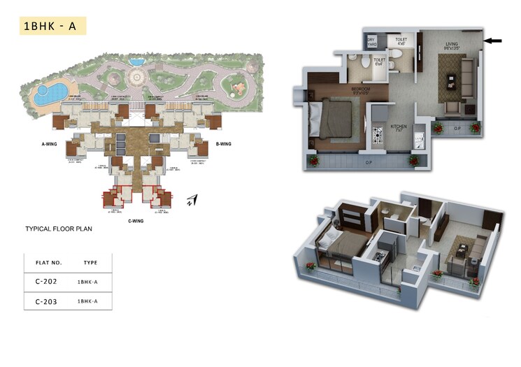 Floor Plan, rdp-shanti-luxuria 2 Bedroom 640 Sq.Ft. Apartment In Sil Phata Thane 6275065