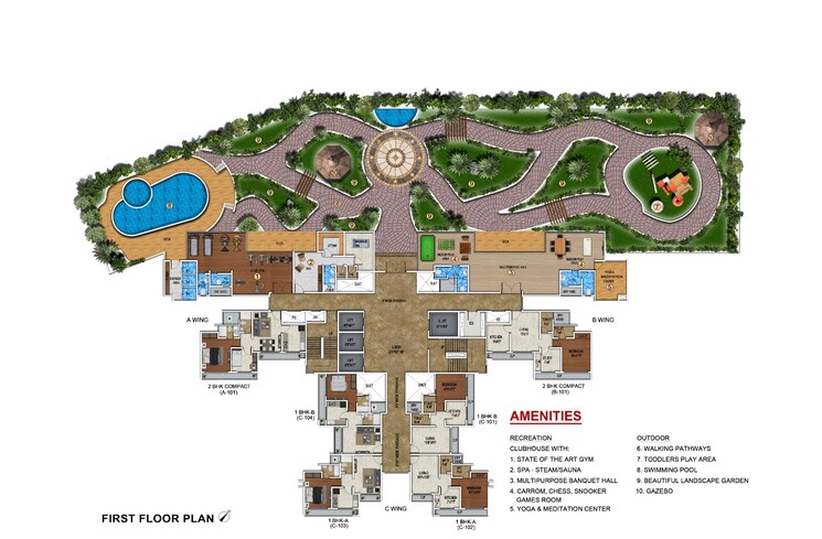 Master Plan, rdp-shanti-luxuria 2 Bedroom 640 Sq.Ft. Apartment In Sil Phata Thane 6275065
