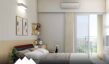 Living Room in 3 BHK Apartment at Godrej Ascend, Kolshet Road – for Sale