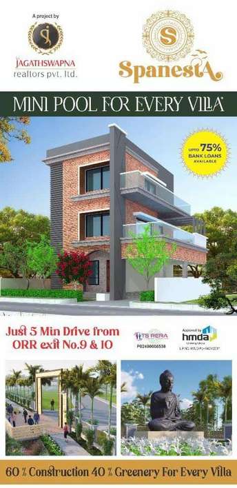 3 BHK Villa For Resale in Sri Jagathswapna Spanesta Bacharam Hyderabad  6279078