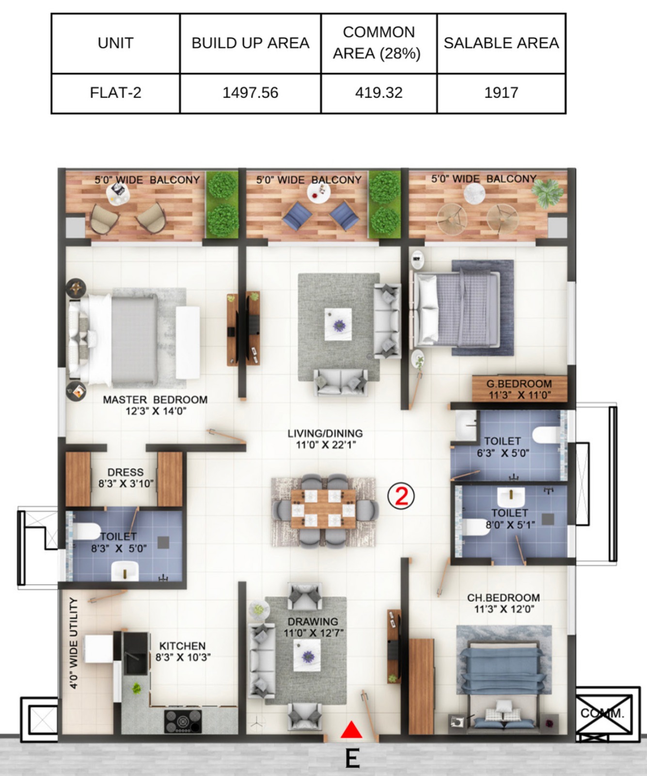 3 BHK Apartment For Resale in Candeur Lakescape Kondapur Hyderabad  6281618