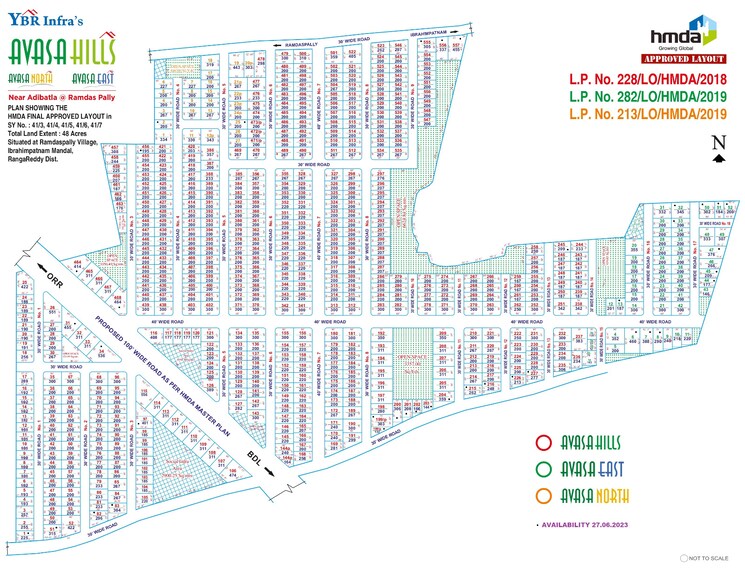 Map Location, ybr-avasa-hills  1575 Sq.Ft. Plot In Adibatla Hyderabad 6288747