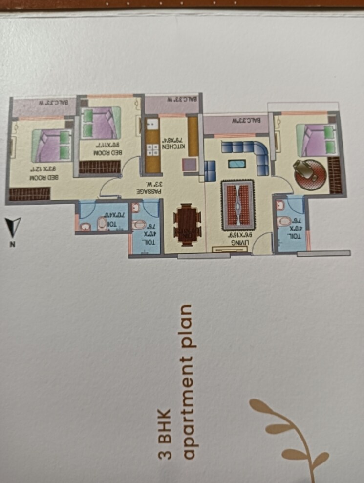 Master Plan, rutu-riverview-classic-building-no-2-phase-2 3 Bedroom 893 Sq.Ft. Apartment In Kalyan West Thane 6297000