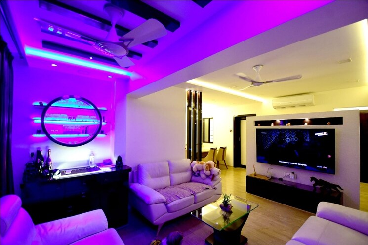 Living Room, cosmos-angel 3 Bedroom 1100 Sq.Ft. Apartment In Owale Thane 6307799