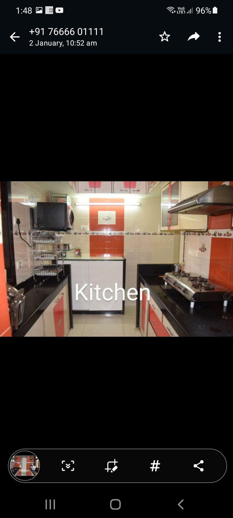 Kitchen, om-siddhi-apartment-kandivali 2 Bedroom 845 Sq.Ft. Apartment In Kandivali West Mumbai 6310341