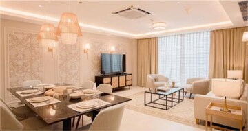 Living Room in 4 BHK Apartment at Raymond The Address, Pokhran Road No 2 – for Sale
