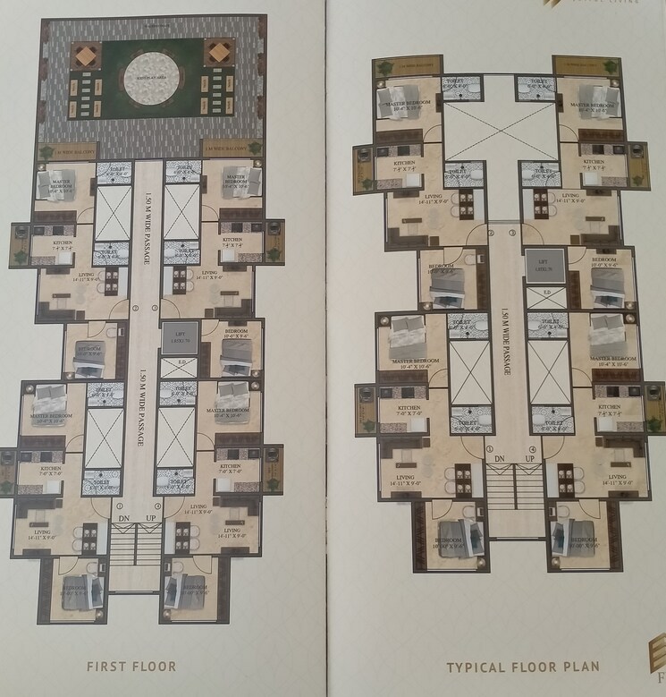 Floor Plan, fia-enigma 2 Bedroom 544 Sq.Ft. Apartment In Palghar Mumbai 6319379