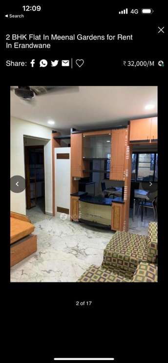 2 BHK Apartment For Rent in Haardhik Residency Bhusari Colony Kothrud Pune 6330290