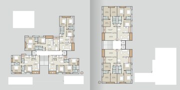 Floor Plan in 3 BHK Apartment at Althan – for Rent
