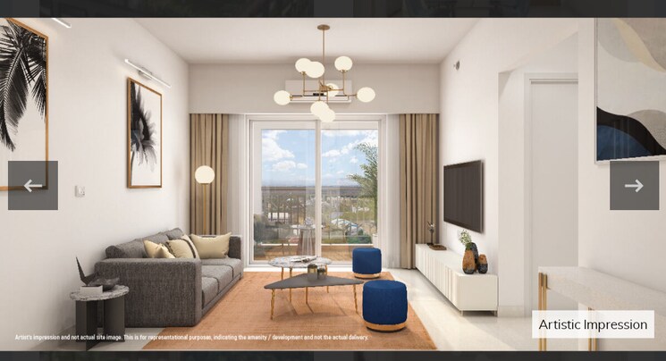 Living Room, godrej-hillside 3 Bedroom 902 Sq.Ft. Apartment In Mahalunge Pune 6337383