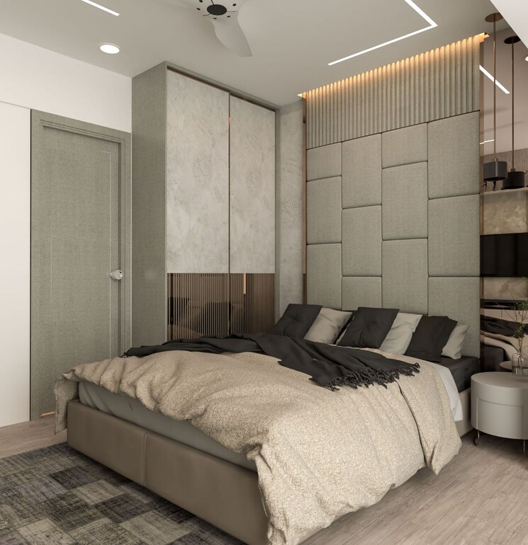 Bedroom, rustomjee-crown 3 Bedroom 1335 Sq.Ft. Builder Floor In Prabhadevi Mumbai 6337388