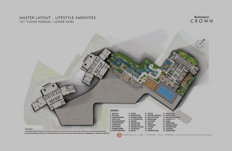 Master Plan, rustomjee-crown 3 Bedroom 1335 Sq.Ft. Apartment In Prabhadevi Mumbai 6337654