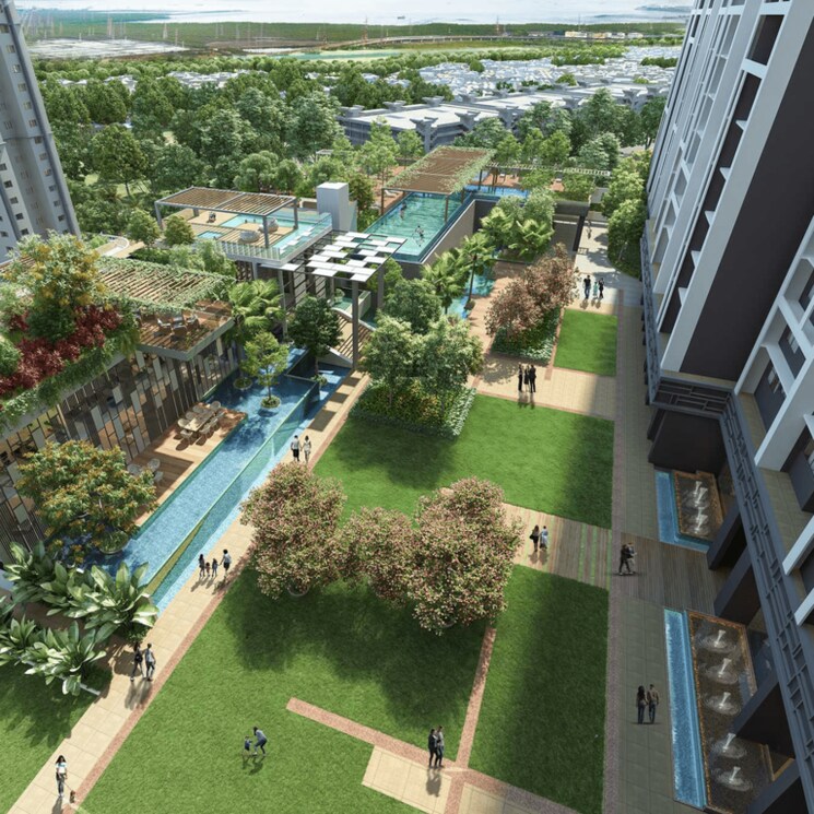 Balcony, dosti-estates 4 Bedroom 1650 Sq.Ft. Apartment In Wadala East Mumbai 6339449