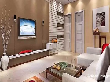 Living Room in 2 BHK Apartment at Vihang Woods, Gaimukh Gaon – for Sale