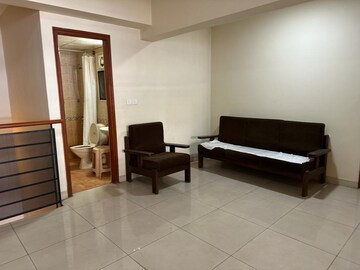 Living Room in 3 BHK Apartment at Embassy Habitat, Palace Road – for Rent