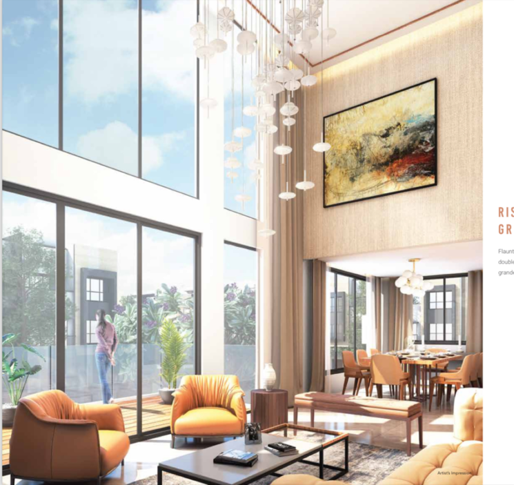 Living Room, wadhwa-magnolia-cluster-3 4 Bedroom 2335 Sq.Ft. Villa In Old Panvel Navi Mumbai 6356741