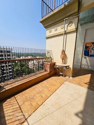 Terrace in 3 BHK Penthouse at Green Valley CHS, Wanwadi – for Sale